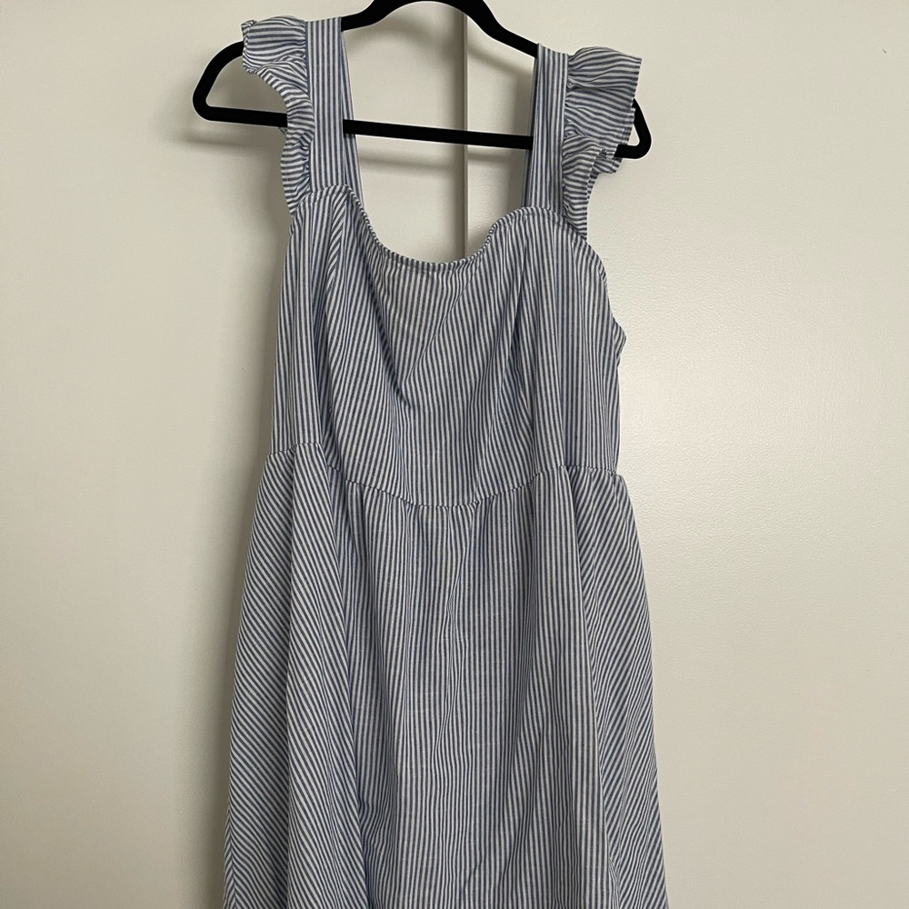 Blue & White Stripped Dress
